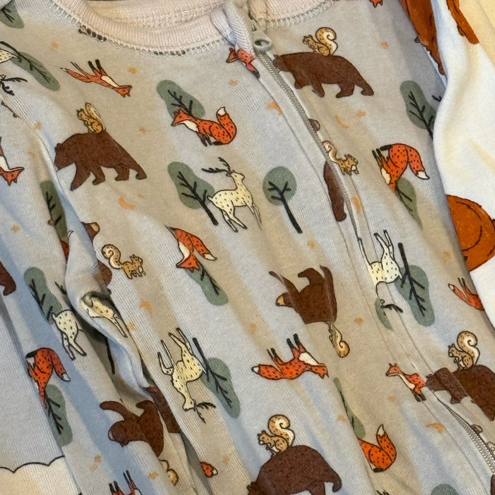 Girl or Boy Toddler Footed Onesies Toddler Pj's Lot OldNavy - Picture 3 of 8